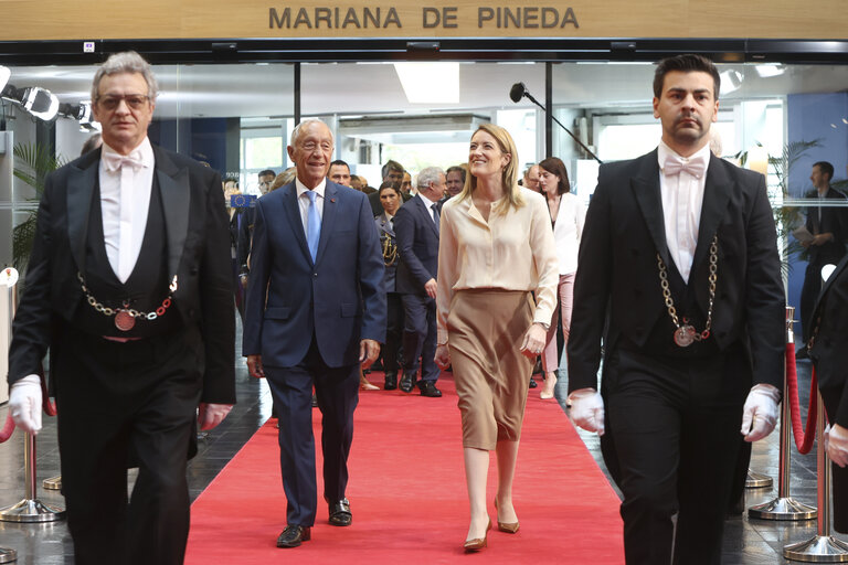 Fotó 26: Roberta METSOLA, EP President meets with Marcelo Rebelo de Sousa, President of Portugal