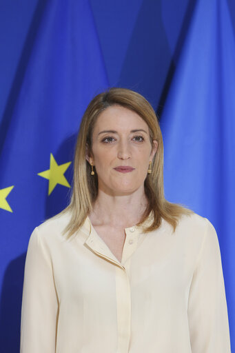 Zdjęcie 24: Roberta METSOLA, EP President meets with Marcelo Rebelo de Sousa, President of Portugal