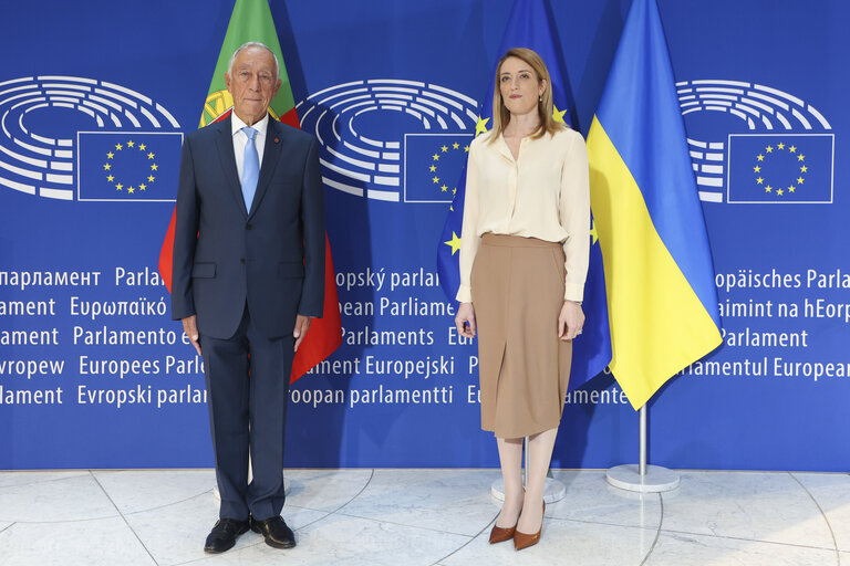 Fotó 14: Roberta METSOLA, EP President meets with Marcelo Rebelo de Sousa, President of Portugal