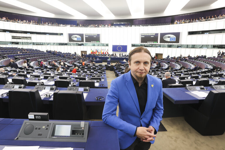 Foto 10: Lukasz KOHUT in the EP in Strasbourg