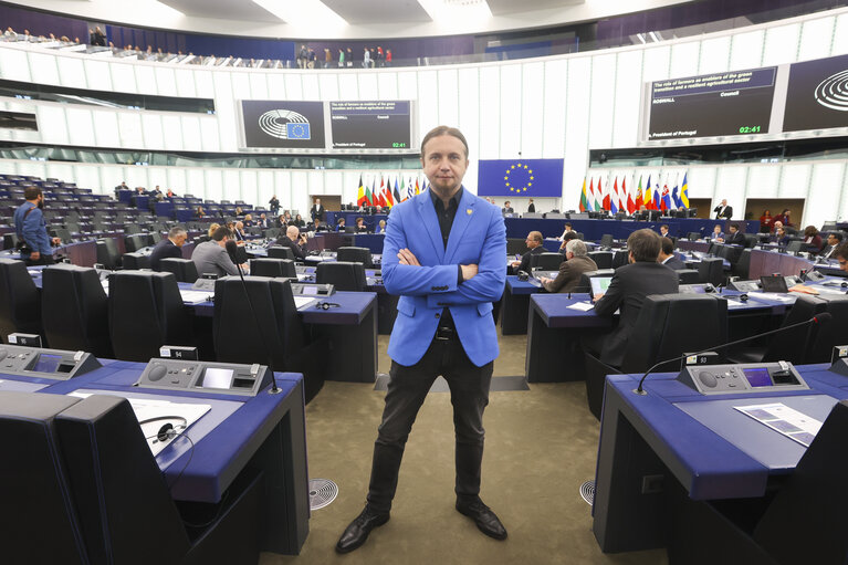 Fotografi 11: Lukasz KOHUT in the EP in Strasbourg