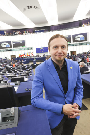 Fotografi 12: Lukasz KOHUT in the EP in Strasbourg