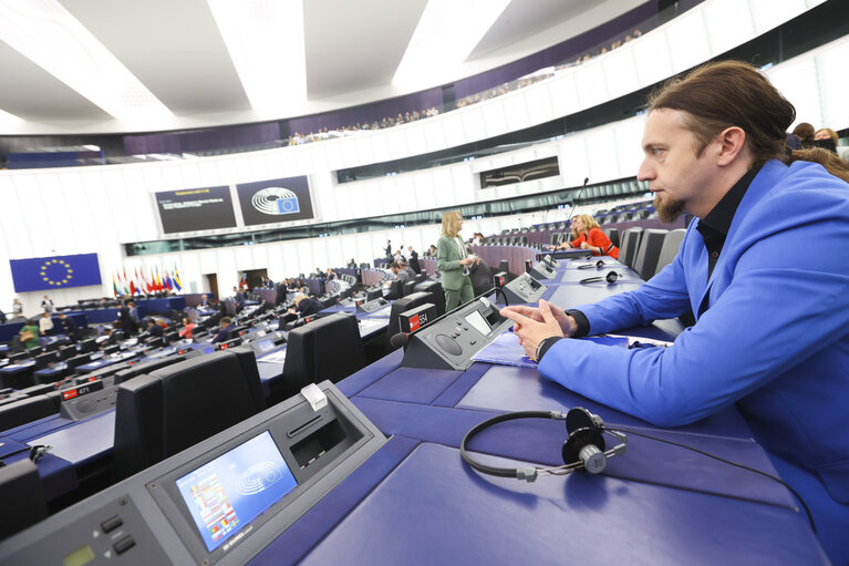 Foto 7: Lukasz KOHUT in the EP in Strasbourg