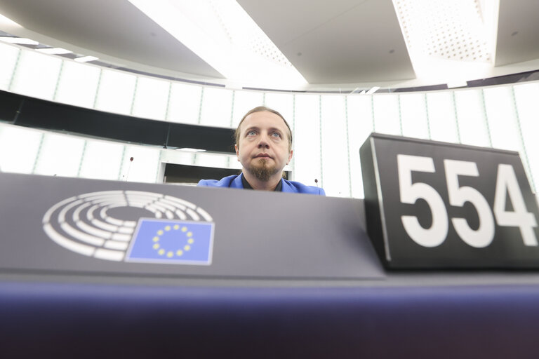 Lukasz KOHUT in the EP in Strasbourg