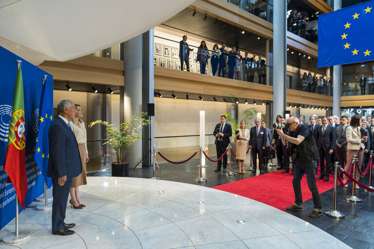 Zdjęcie 13: Roberta METSOLA, EP President meets with Marcelo Rebelo de Sousa, President of Portugal