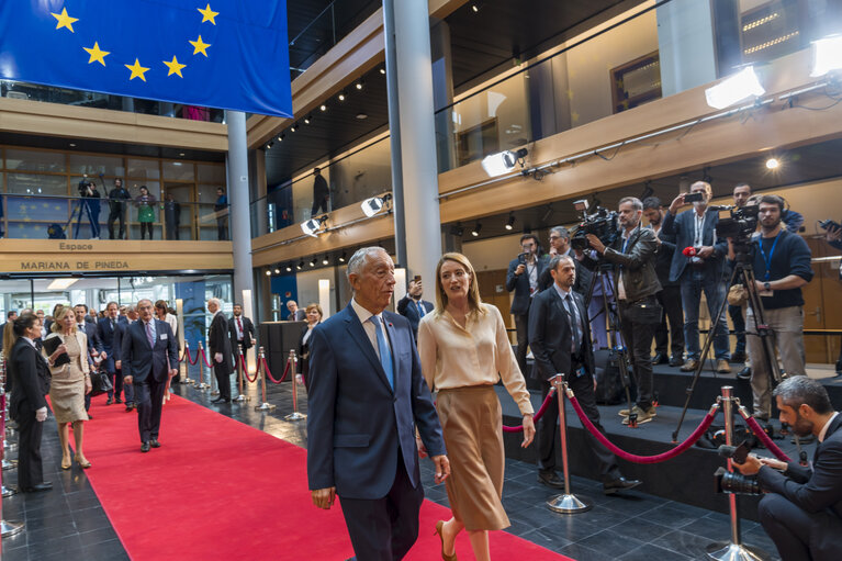 Fotó 23: Roberta METSOLA, EP President meets with Marcelo Rebelo de Sousa, President of Portugal