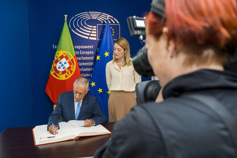 Zdjęcie 7: Roberta METSOLA, EP President meets with Marcelo Rebelo de Sousa, President of Portugal