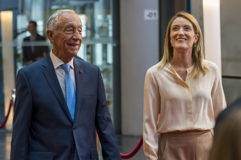 Fotó 22: Roberta METSOLA, EP President meets with Marcelo Rebelo de Sousa, President of Portugal