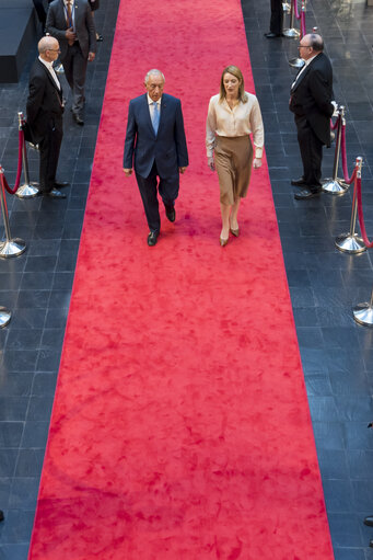 Fotó 2: Roberta METSOLA, EP President meets with Marcelo Rebelo de Sousa, President of Portugal