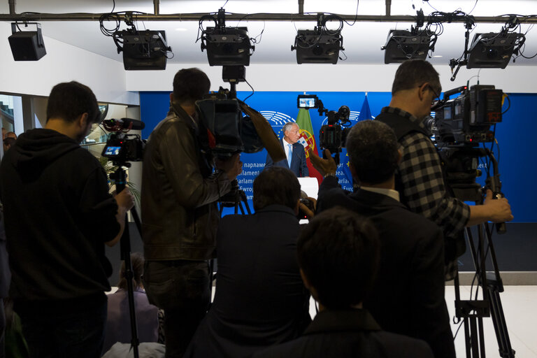 Nuotrauka 3: Roberta METSOLA, EP President meets with Marcelo Rebelo de Sousa, President of Portugal - Press Point