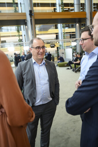 Ilan DE BASSO in the EP in Strasbourg