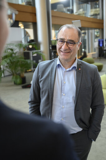 Ilan DE BASSO in the EP in Strasbourg