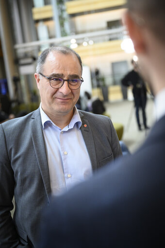 Ilan DE BASSO in the EP in Strasbourg