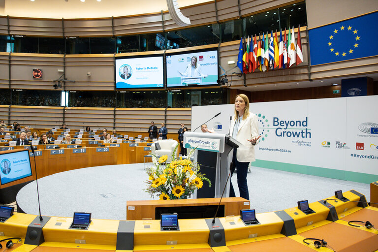 Zdjęcie 20: Beyond Growth 2023 Conference - Pathways towards Sustainable Prosperity in the EU - Opening plenary