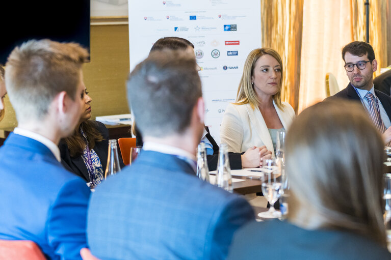 Official visit by Roberta METSOLA, EP President to Bratislava (Slovakia) - Participation to the Globsec Security Conference