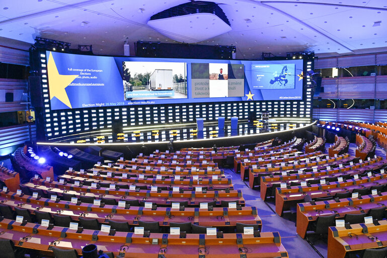 Fotografia 24: European Elections 2019 - Election night - Ambiance Shots