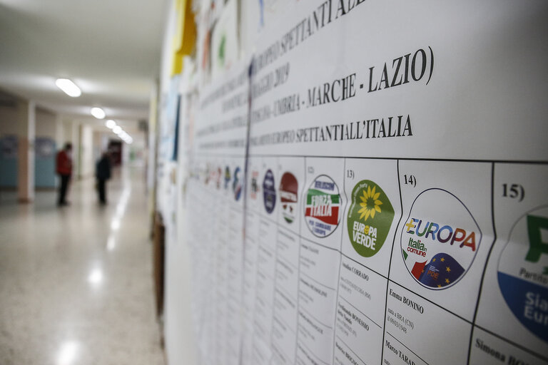 Election Day 2019. Citizens voting in EU Member States