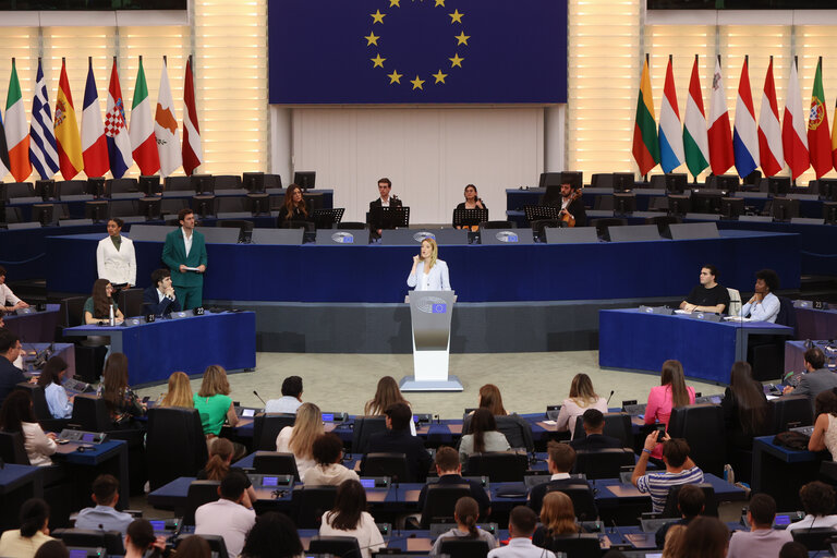 Fotografie 42: European Youth Event (EYE 2023) - Plenary session