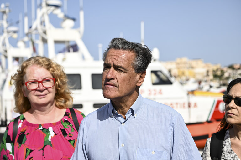 Foto 49: Committee on Civil Liberties, Justice and Home Affairs - Mission on Search And Rescue in Lampedusa (Sicily), Italy, 20 June 2023.