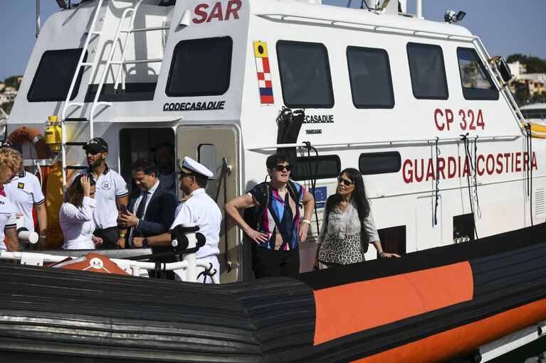 Foto 42: Committee on Civil Liberties, Justice and Home Affairs - Mission on Search And Rescue in Lampedusa (Sicily), Italy, 20 June 2023.