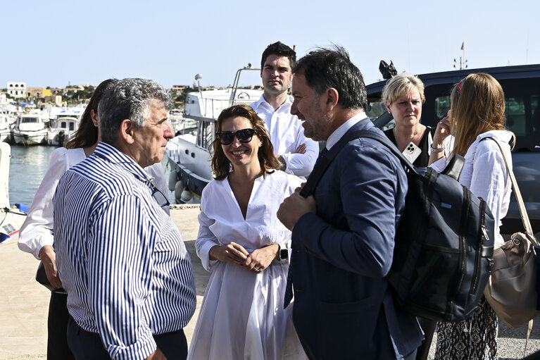 Foto 44: Committee on Civil Liberties, Justice and Home Affairs - Mission on Search And Rescue in Lampedusa (Sicily), Italy, 20 June 2023.