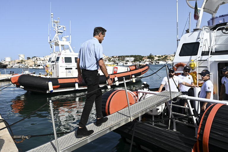 Foto 40: Committee on Civil Liberties, Justice and Home Affairs - Mission on Search And Rescue in Lampedusa (Sicily), Italy, 20 June 2023.