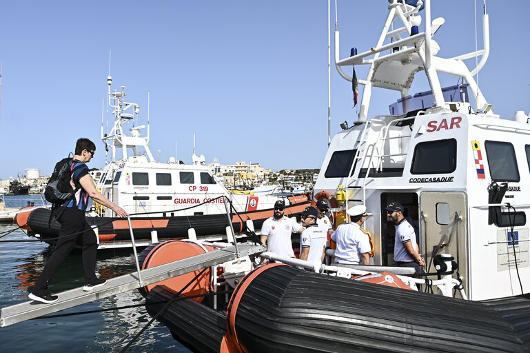 Foto 38: Committee on Civil Liberties, Justice and Home Affairs - Mission on Search And Rescue in Lampedusa (Sicily), Italy, 20 June 2023.