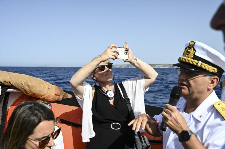 Foto 32: Committee on Civil Liberties, Justice and Home Affairs - Mission on Search And Rescue in Lampedusa (Sicily), Italy, 20 June 2023.