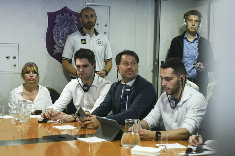 Foto 13: Committee on Civil Liberties, Justice and Home Affairs - Mission on Search And Rescue in Lampedusa (Sicily), Italy, 20 June 2023.