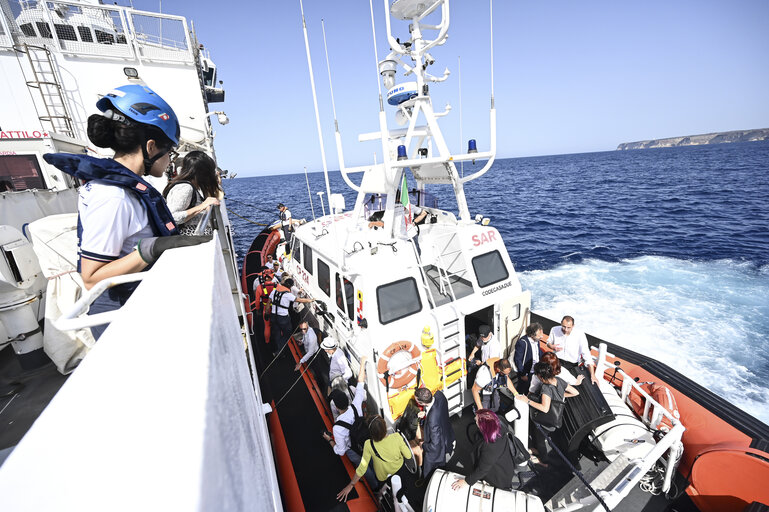 Foto 21: Committee on Civil Liberties, Justice and Home Affairs - Mission on Search And Rescue in Lampedusa (Sicily), Italy, 20 June 2023.