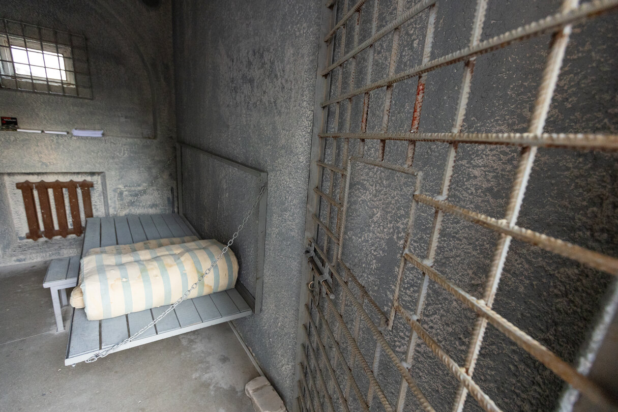 Full-size replica of Sakharov Prize laureate Alexey Navalny’s prison cell