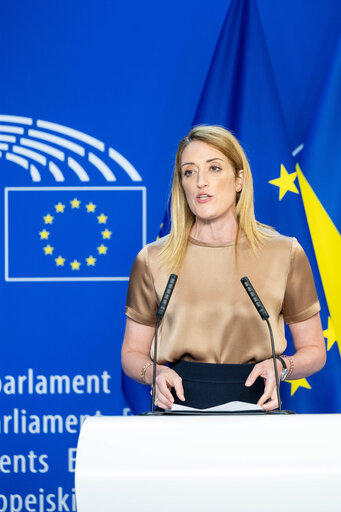 Zdjęcie 22: Roberta METSOLA, EP President meets with Kyriakos MITSOTAKIS, Greek Prime Minister