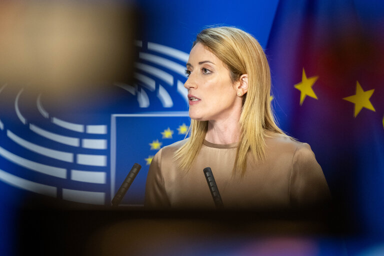 Fotografie 5: Roberta METSOLA, EP President meets with Kyriakos MITSOTAKIS, Greek Prime Minister