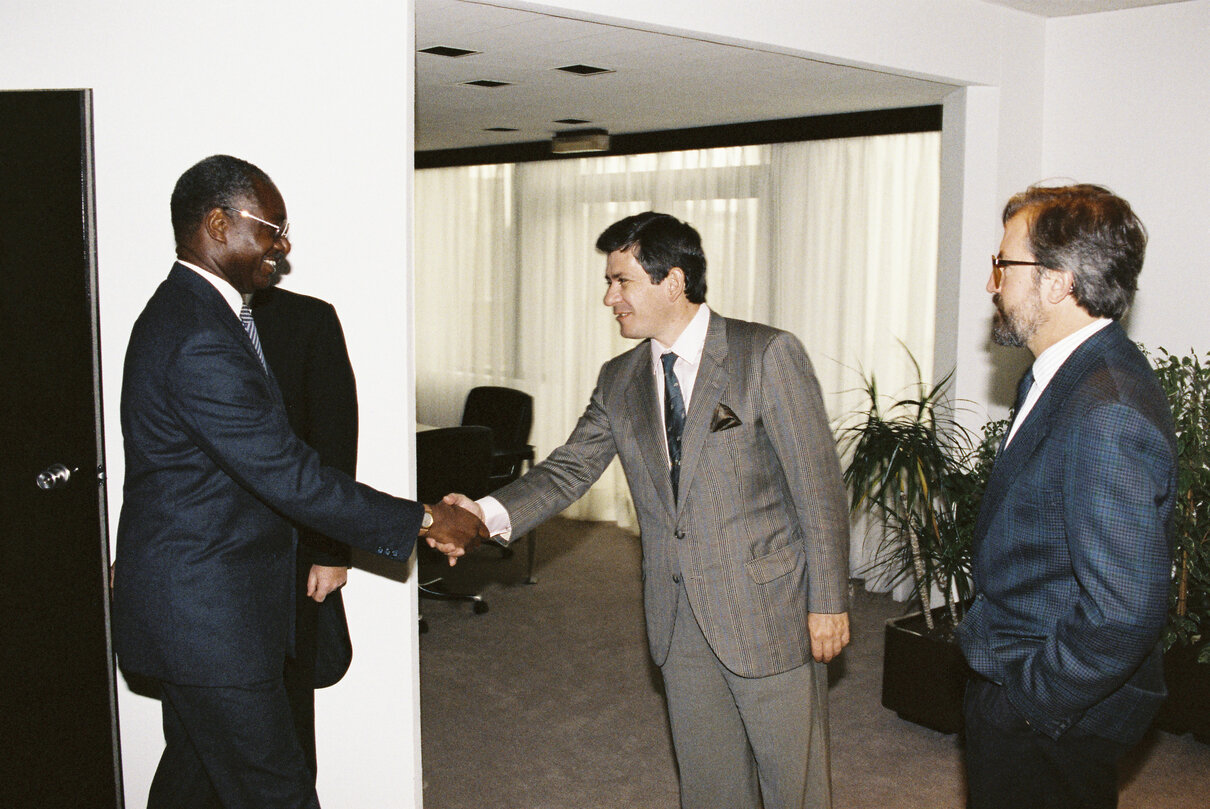 Enrique BARON CRESPO EP President meets with the ambassador of Senegal Falilou KANE