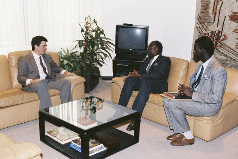 Fotagrafa 3: Enrique BARON CRESPO EP President meets with the ambassador of Senegal Falilou KANE