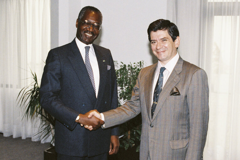 Fotagrafa 5: Enrique BARON CRESPO EP President meets with the ambassador of Senegal Falilou KANE