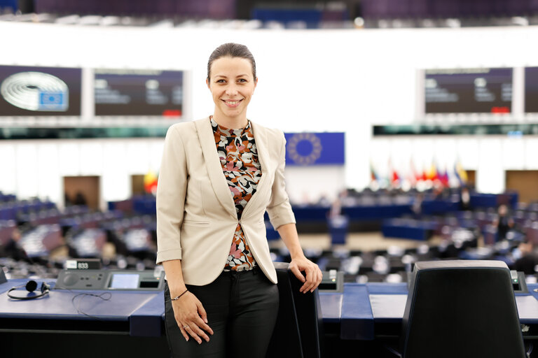 Irena Joveva in the EP in Strasbourg