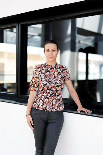 Fotografija 1: Irena Joveva in the EP in Strasbourg