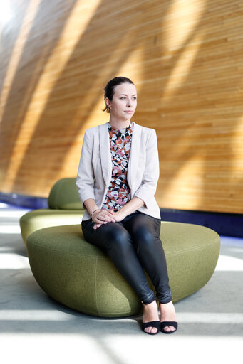 Fotografija 14: Irena Joveva in the EP in Strasbourg