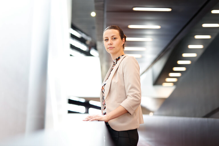 Fotografija 3: Irena Joveva in the EP in Strasbourg