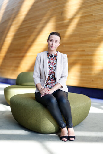 Irena Joveva in the EP in Strasbourg