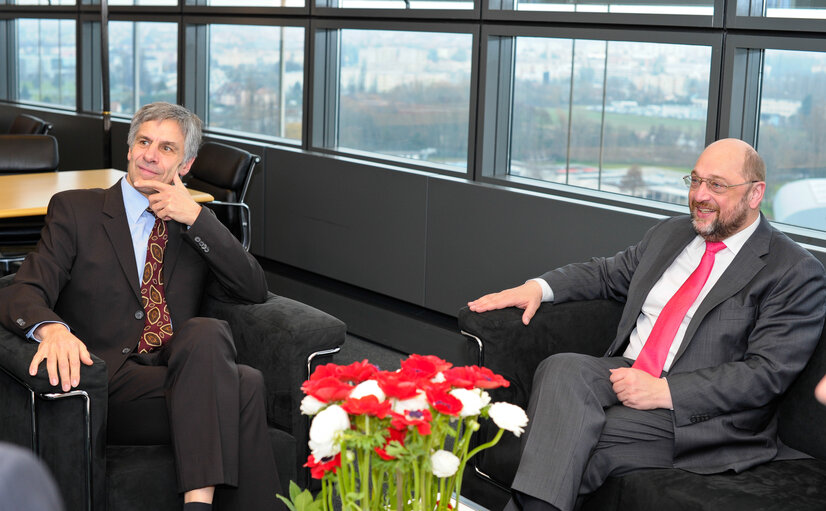 Foto 3: EP President meets Gerald HAFNER