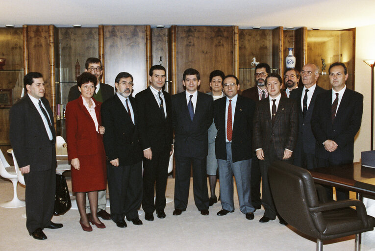 Fotografija 1: Enrique BARON CRESPO EP President meets Juan Jose de la CAMARA MARTINEZ MEP and a group of guests