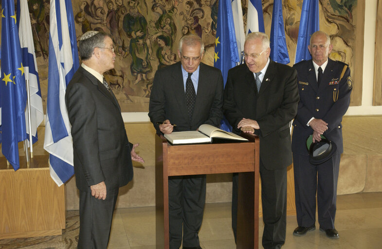 Josep BORRELL FONTELLES, EP President during his official visit to Israel, June 26th, Israel
