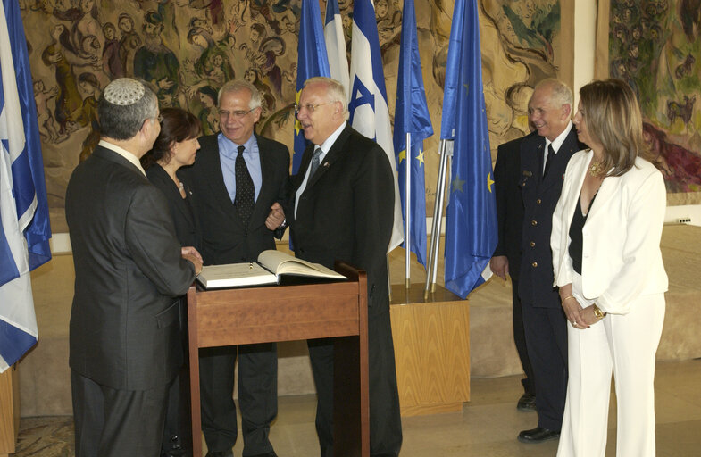 Josep BORRELL FONTELLES, EP President during his official visit to Israel, June 26th, Israel