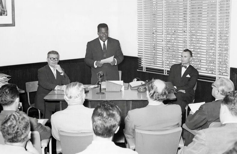 APE delegation travels to Madagascar 09 June 1960 - Meeting with the Minister for Education - Mr. Laurent Botokeky