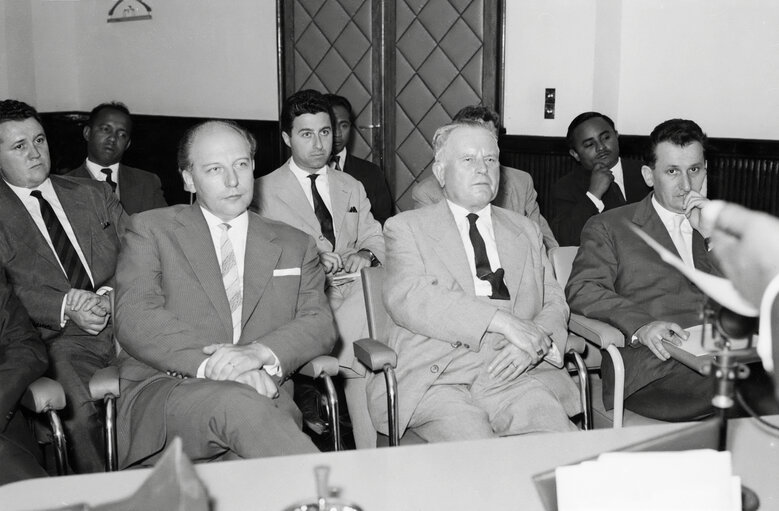 APE delegation travels to Madagascar in June 1960 - Meeting with the Minister for Education - Mr. Laurent Botokeky