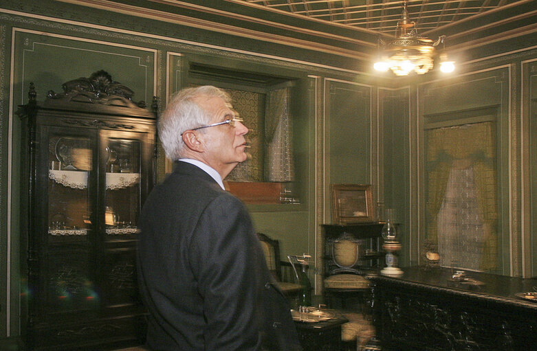 Josep Borrell Fontelles, EP President visits Balabanov House Museum in Plovdiv during his official visit to Bulgary, November 4, 2005