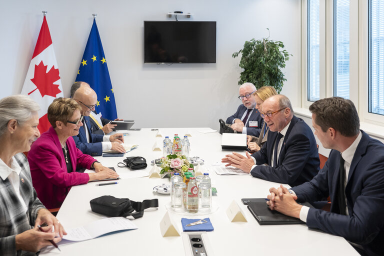 Othmar KARAS meets with the speaker of the Canadian Senate, Ms Raymonde GAGNE