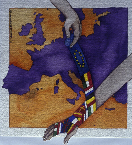 Fotagrafa 34: EP Illustration about European Unification
